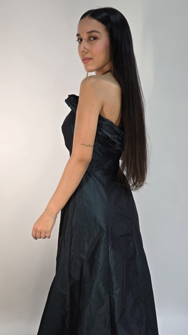 VESTIDO LONGO DE FESTA VERDE ESCURO - Image 4