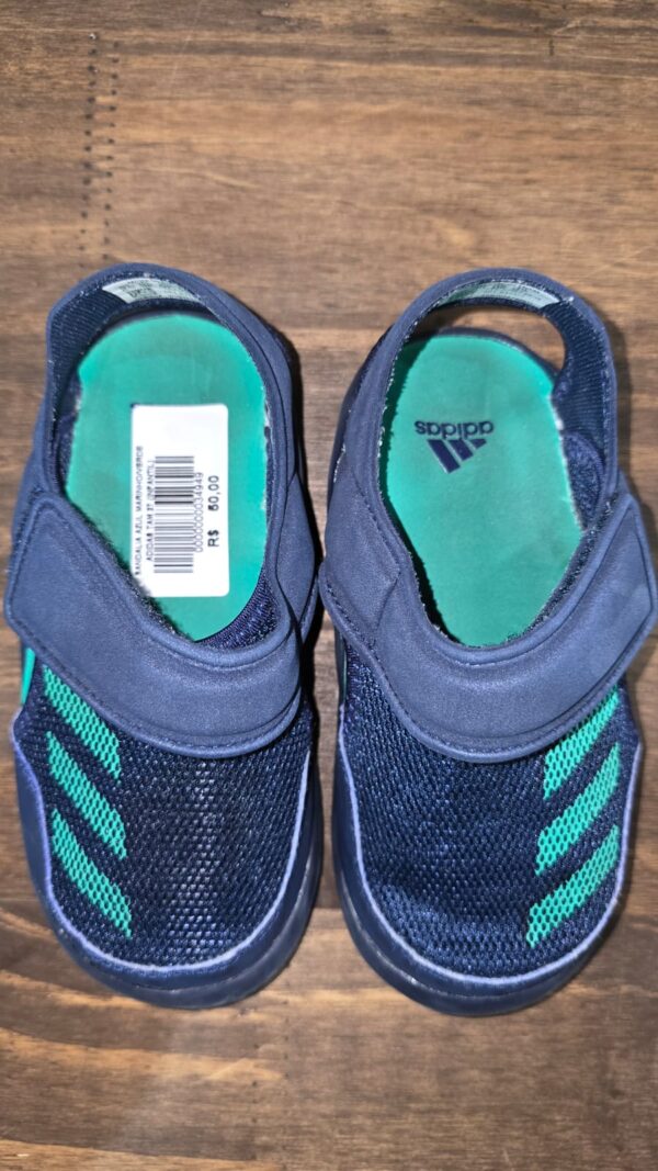 SANADÁLIA AZUL MARINHO/VERDE ADIDAS - BRECHÓ