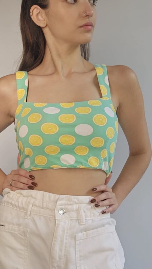 CROPPED VERDE ESTAMPA DE LARANJA - Image 4