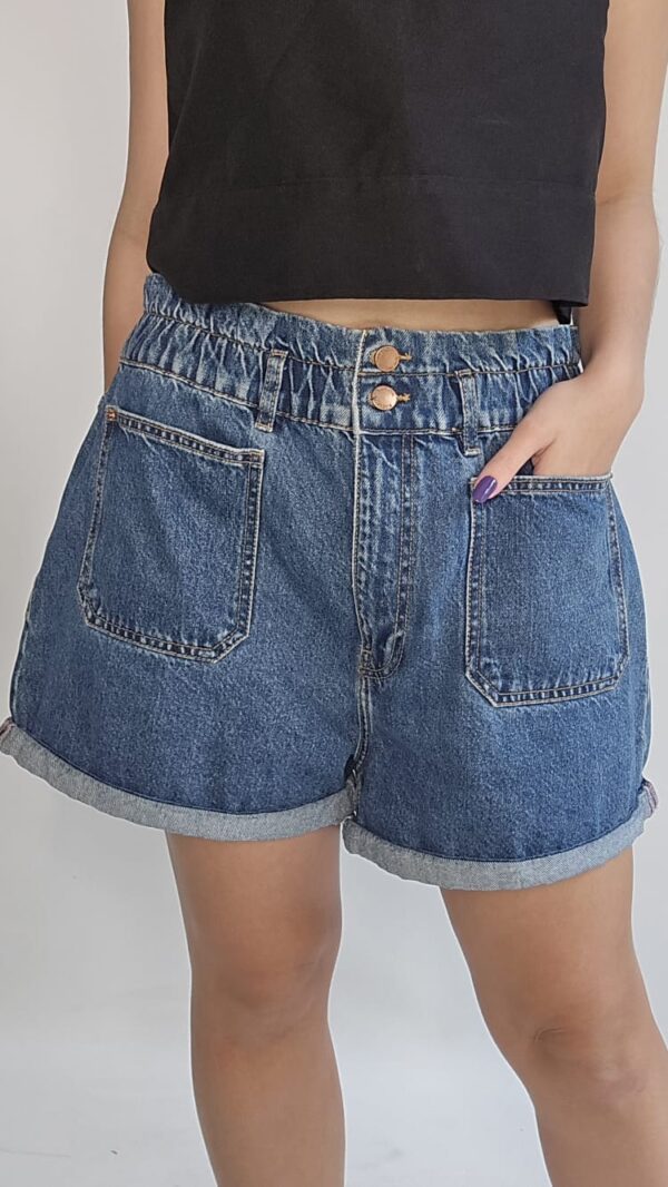 SHORTS JEANS BOLSO FRONTAL - Image 5
